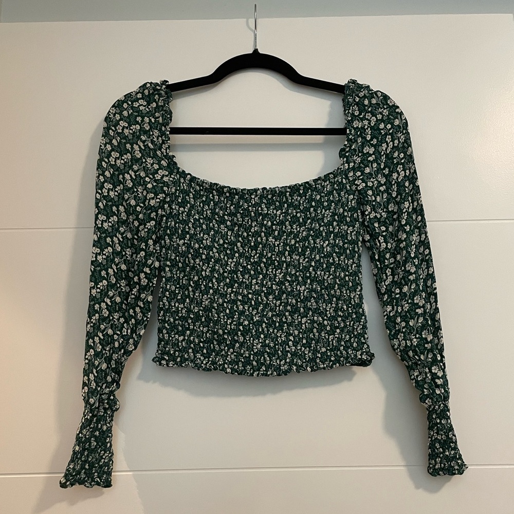 Reformation floral blouse XS • Pinto Top